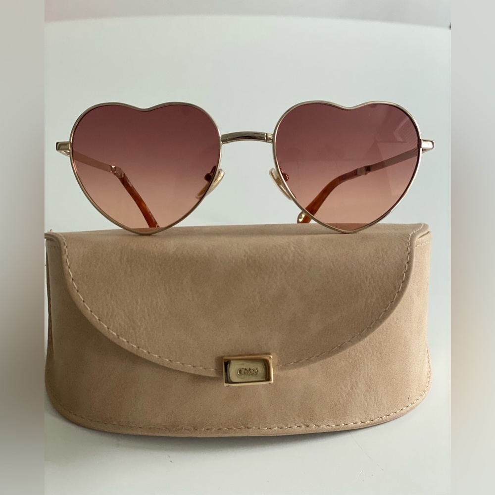 Chloé's 'Milane' sweet heart-shaped frames sunglasses